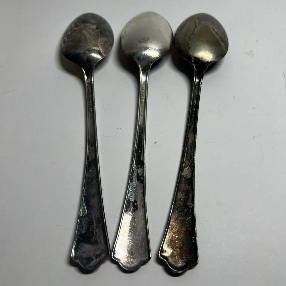 Vintage Intl Silver Co Lady Betty Silverplate Tablespoons Lot of 3 Unpolished